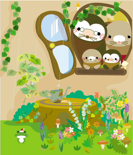 あめのおと　イラスト